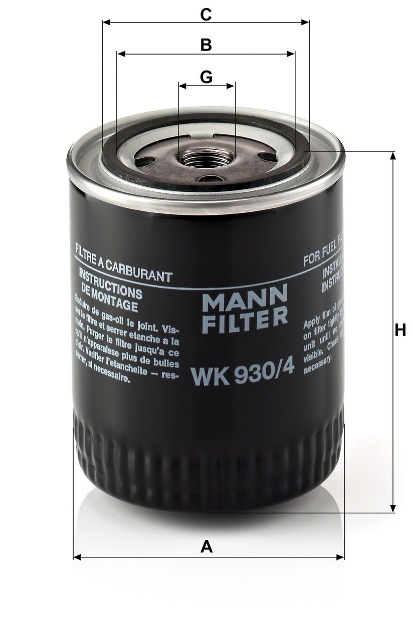 Product Image WK930/4_MANN-FILTER