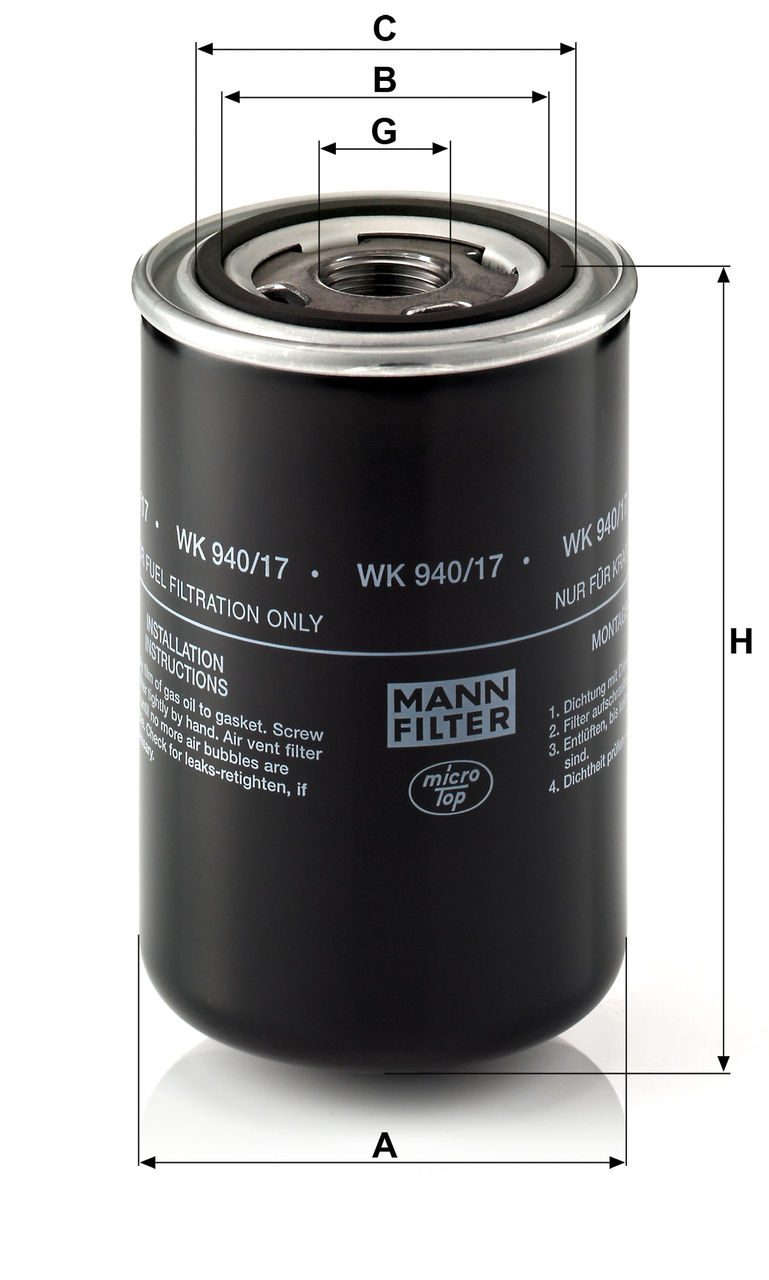 Product Image WK940/17_MANN-FILTER