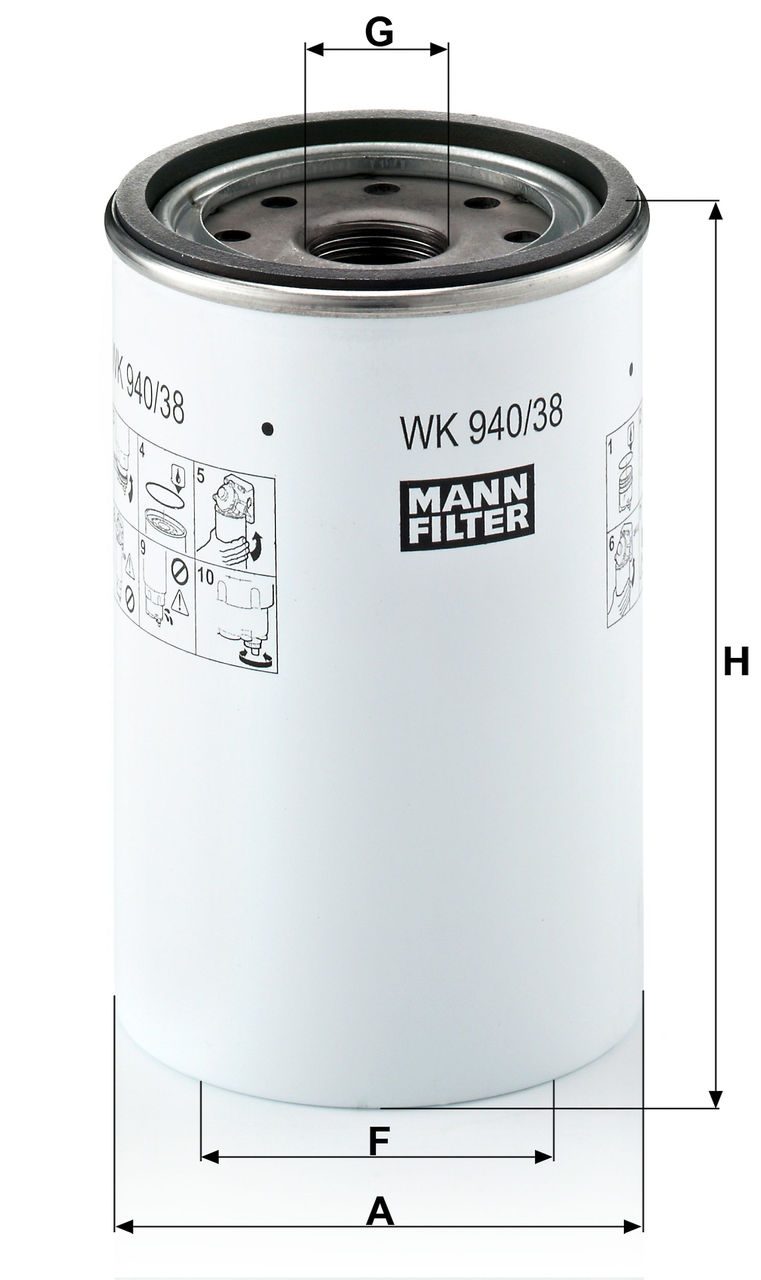 Product Image WK940/38X_MANN-FILTER