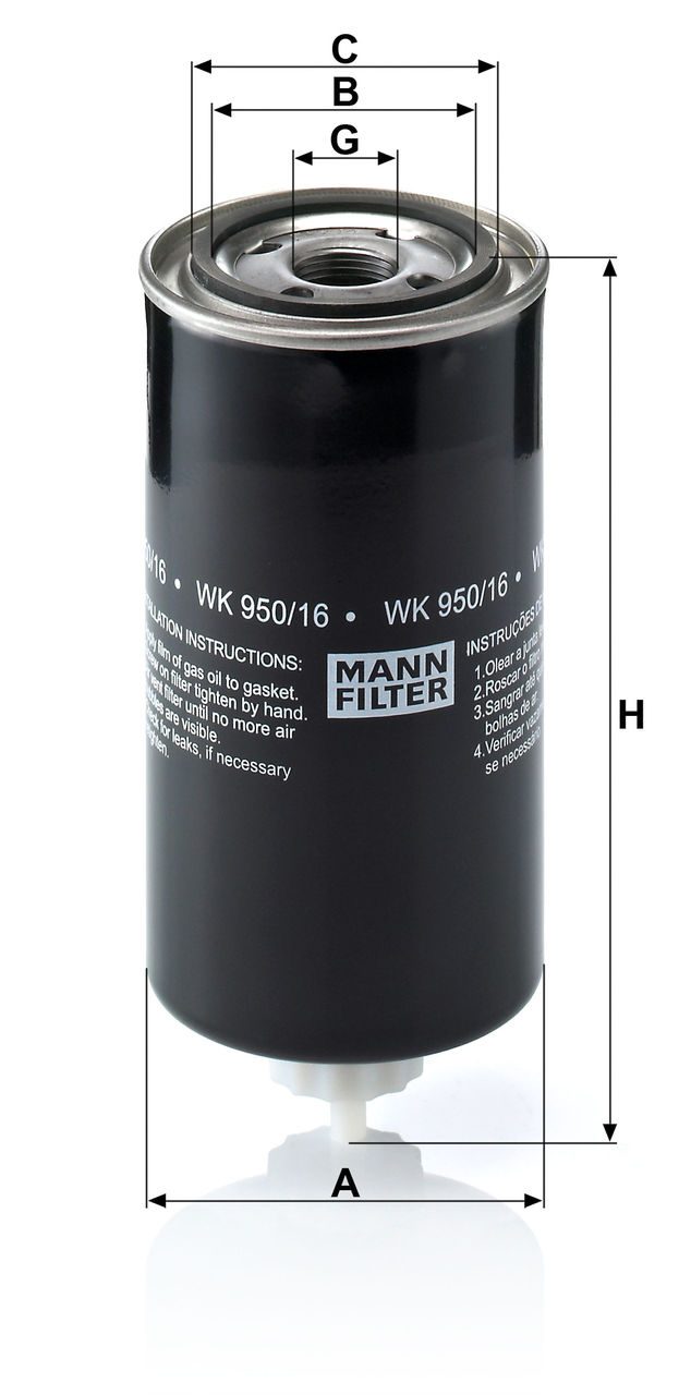 Product Image WK950/16X_MANN-FILTER
