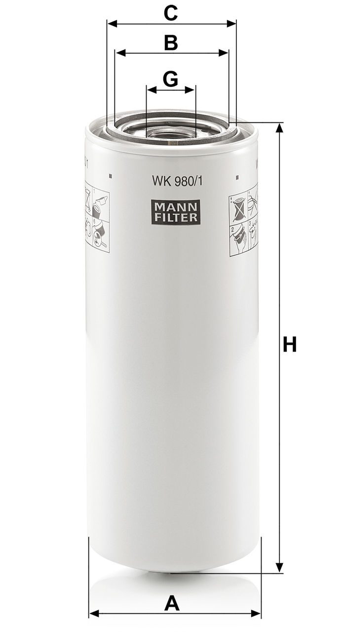 Product Image WK980/1_MANN-FILTER