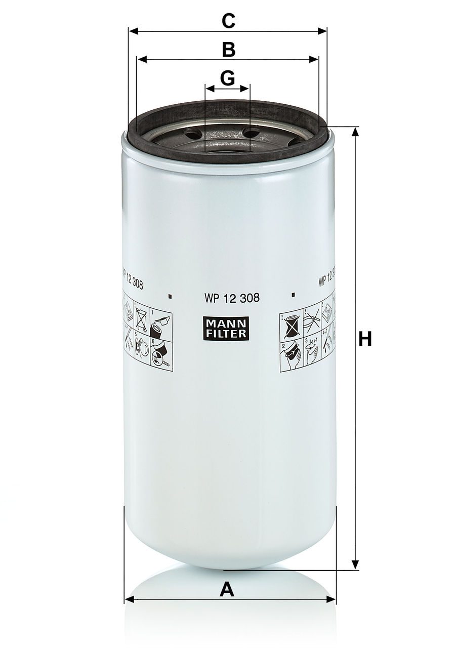 Product Image WP12308_MANN-FILTER