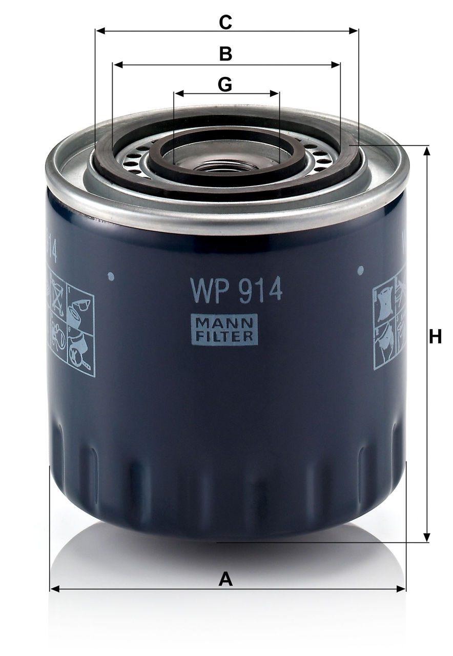 Product Image WP914_MANN-FILTER