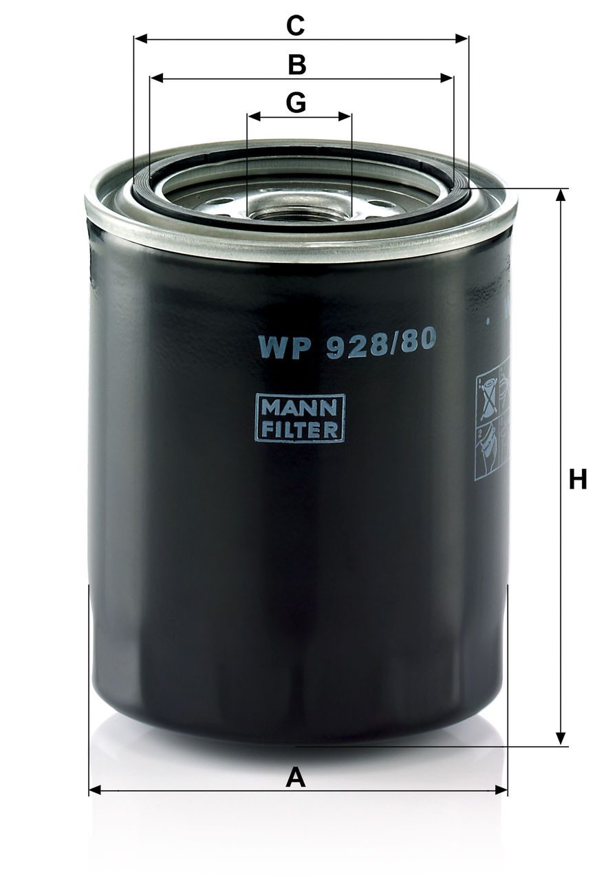 Product Image WP928/80_MANN-FILTER