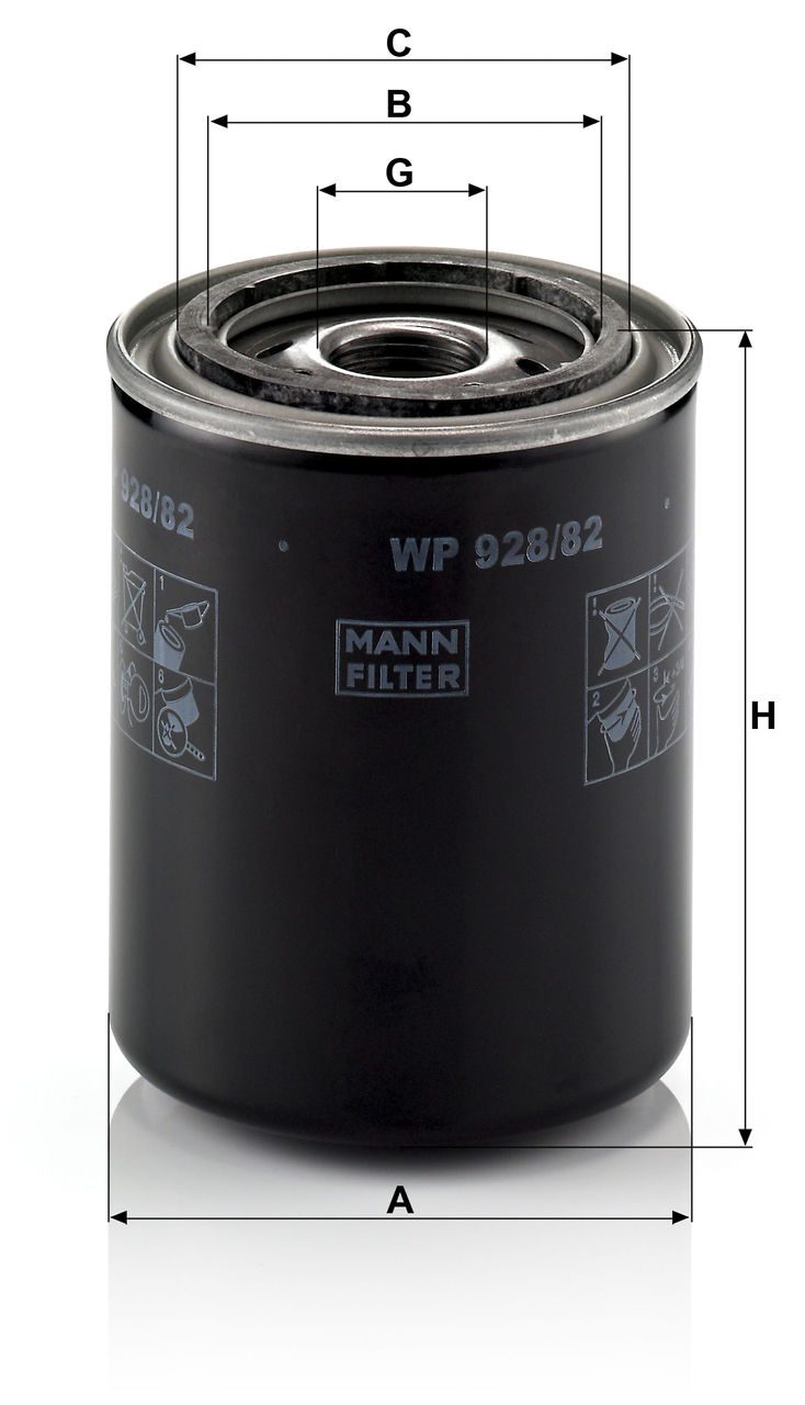 Product Image WP928/82_MANN-FILTER