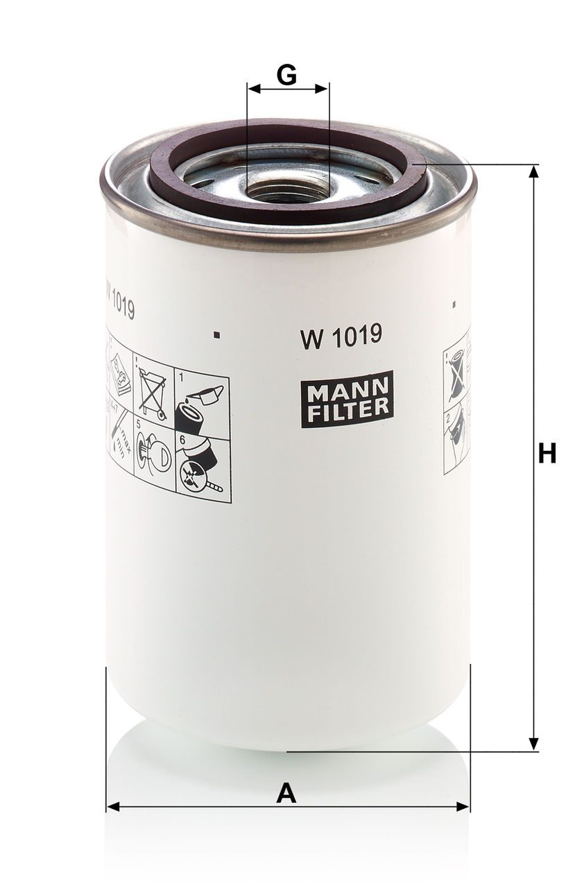 Product Image W1019_MANN-FILTER