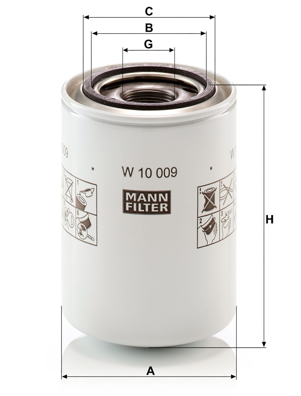 Product Image W10009_MANN-FILTER