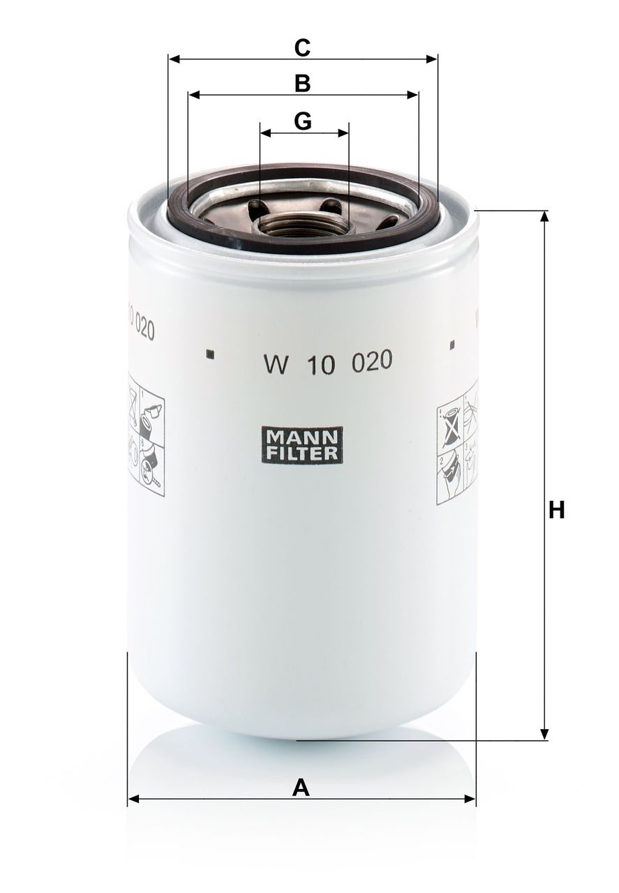 Product Image W10020_MANN-FILTER