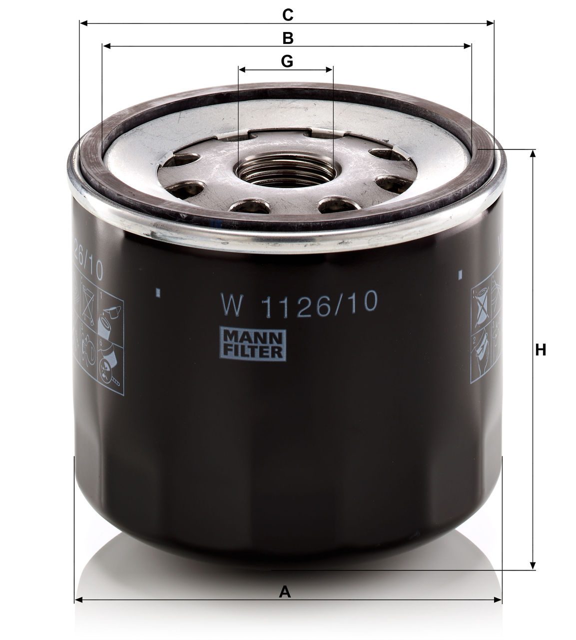Product Image W1126/10_MANN-FILTER