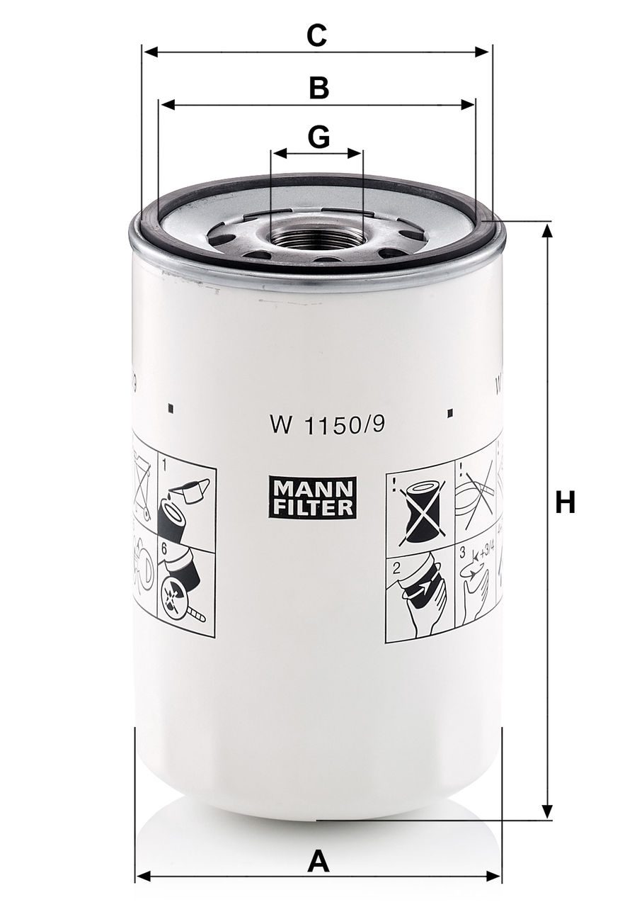 Product Image W1150/9_MANN-FILTER