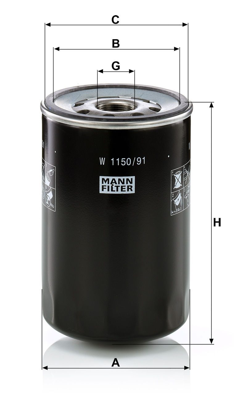 Product Image W1150/91_MANN-FILTER