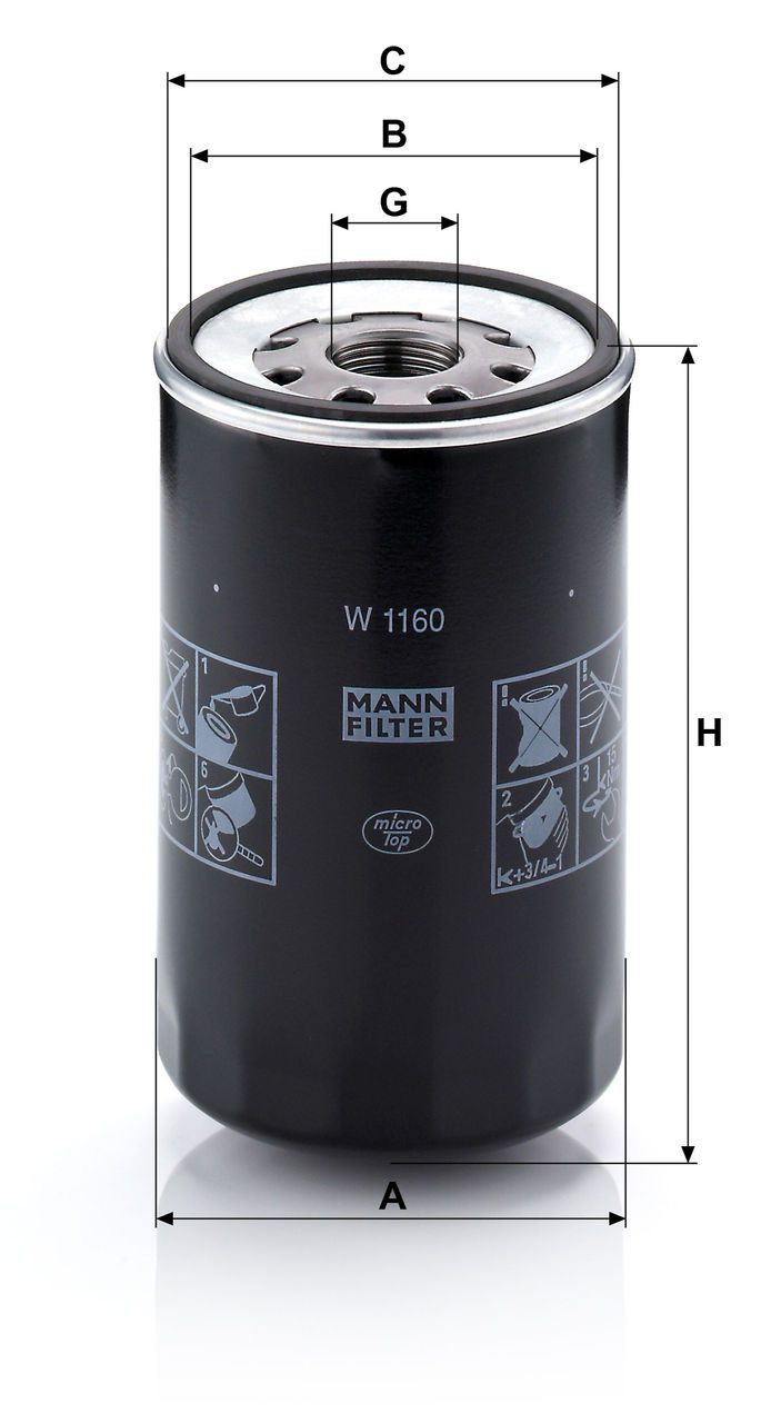 Product Image W1160_MANN-FILTER