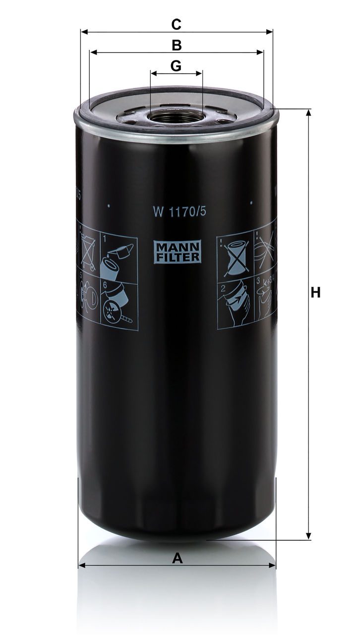 Product Image W1170/5_MANN-FILTER