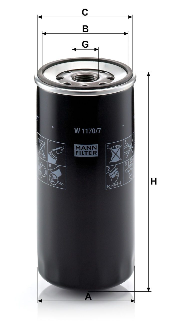Product Image W1170/7_MANN-FILTER