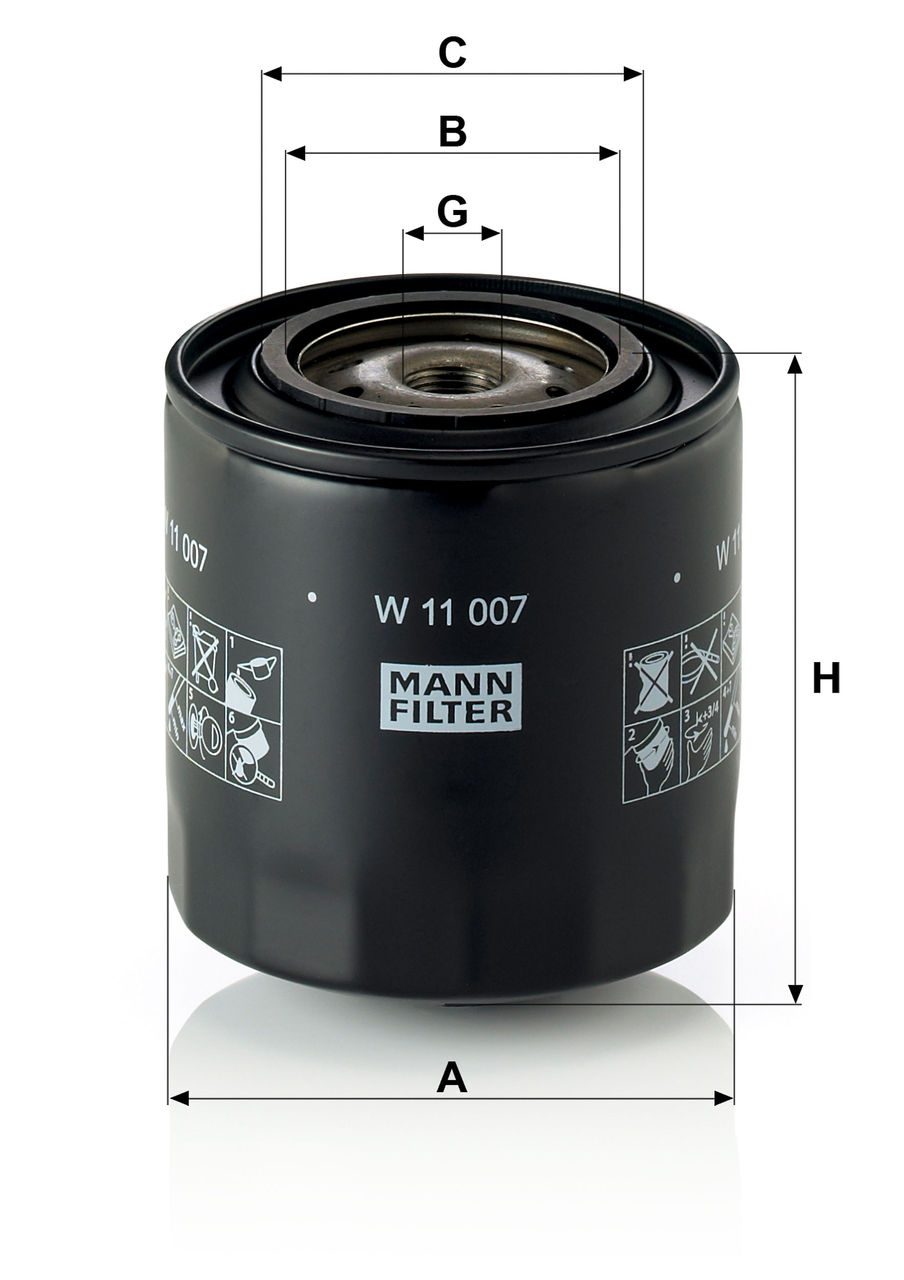 Product Image W11007_MANN-FILTER