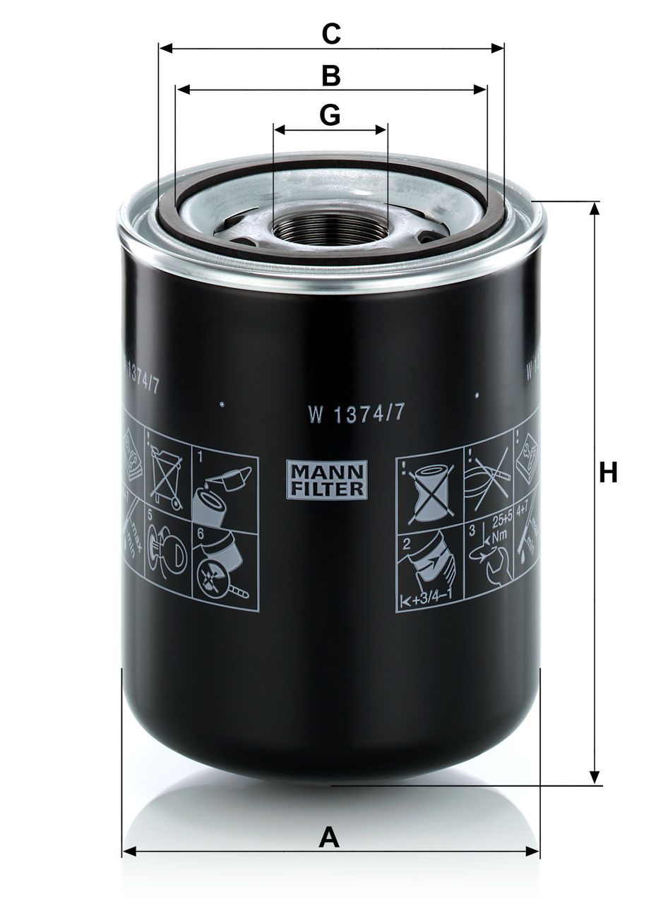 Product Image W1374/7_MANN-FILTER
