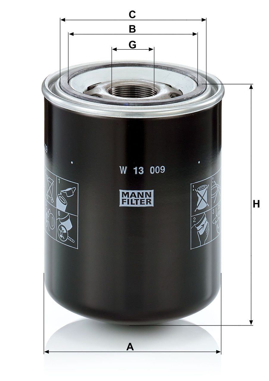 Product Image W13009_MANN-FILTER