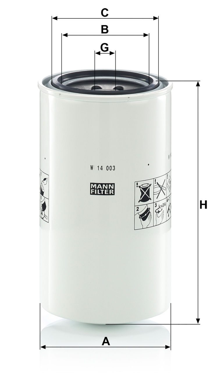 Product Image W14003_MANN-FILTER