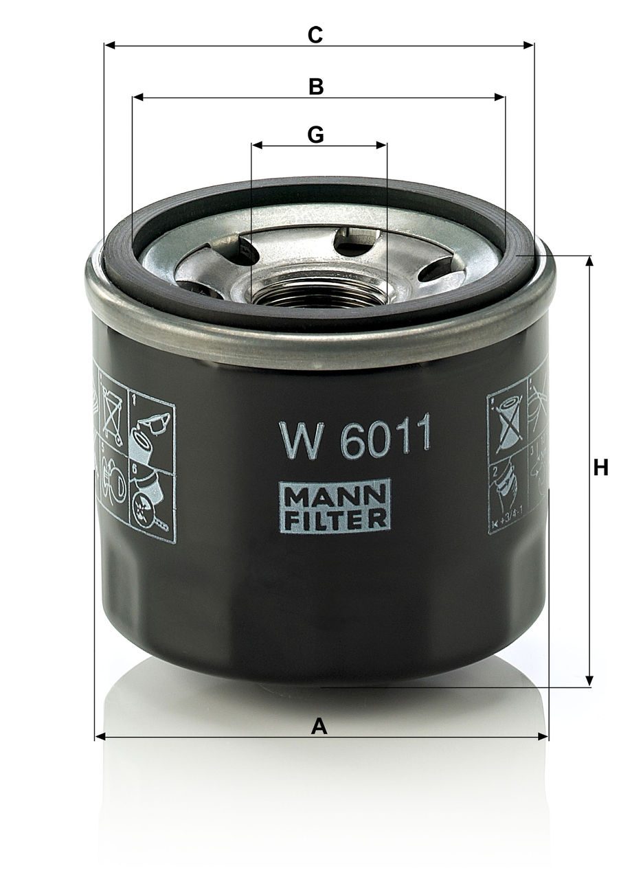 Product Image W6011_MANN-FILTER