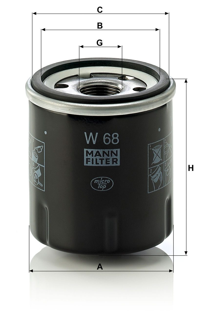 Product Image W68_MANN-FILTER