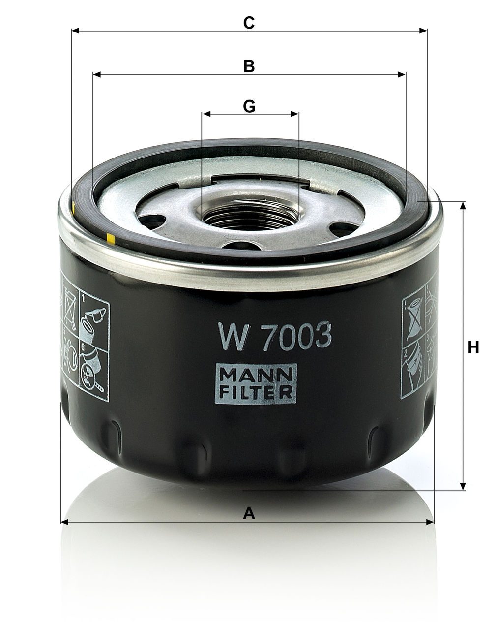Product Image W7003_MANN-FILTER