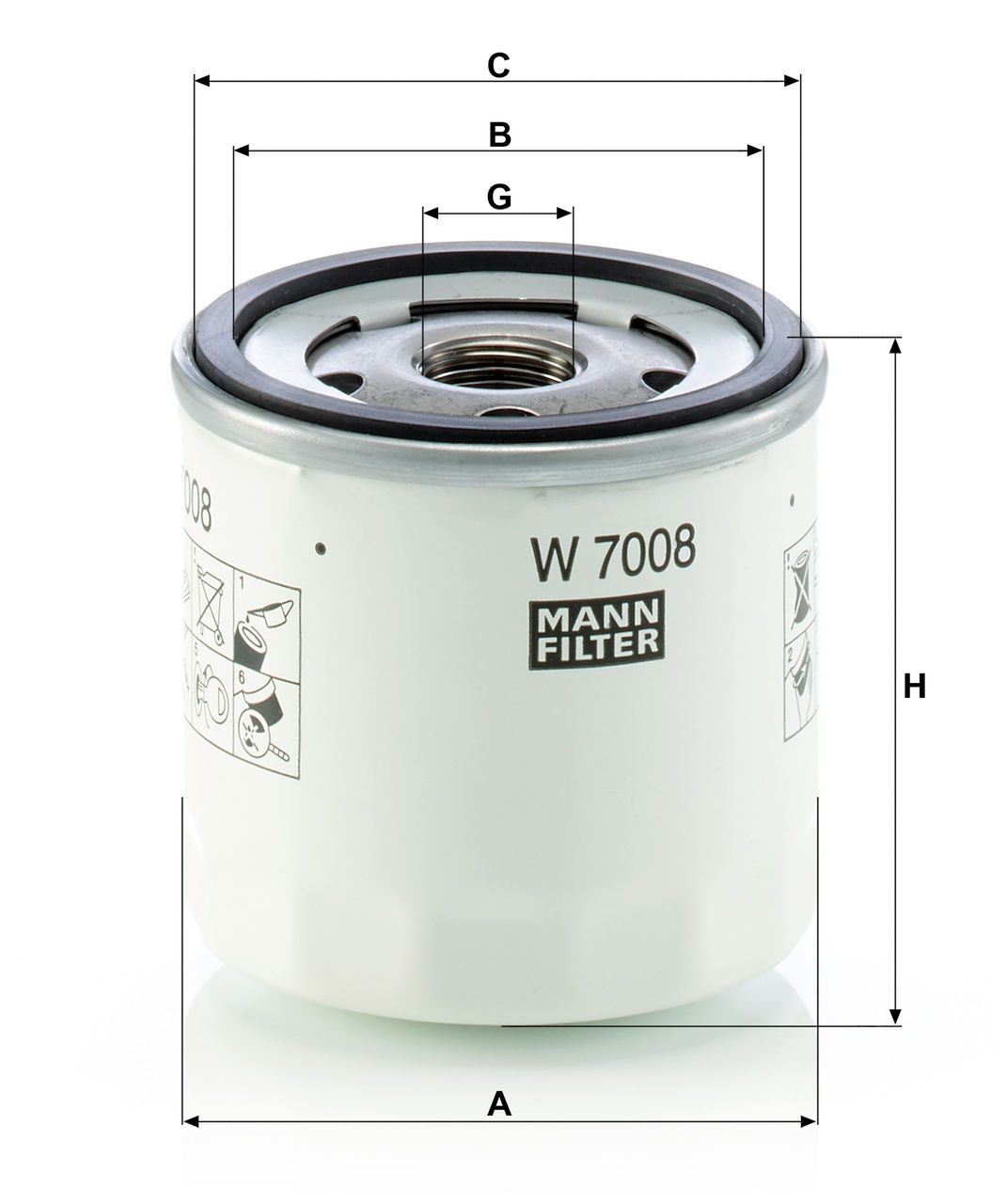 Product Image W7008_MANN-FILTER