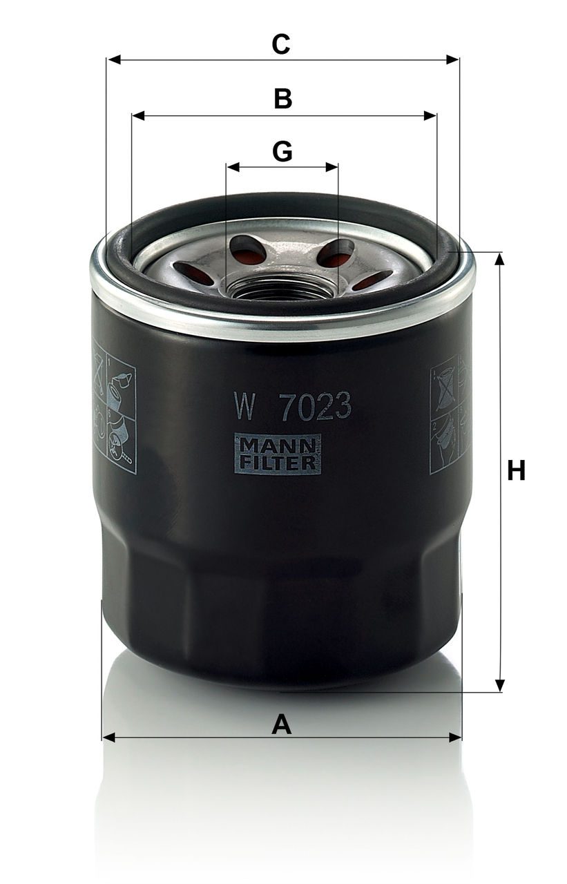 Product Image W7023_MANN-FILTER