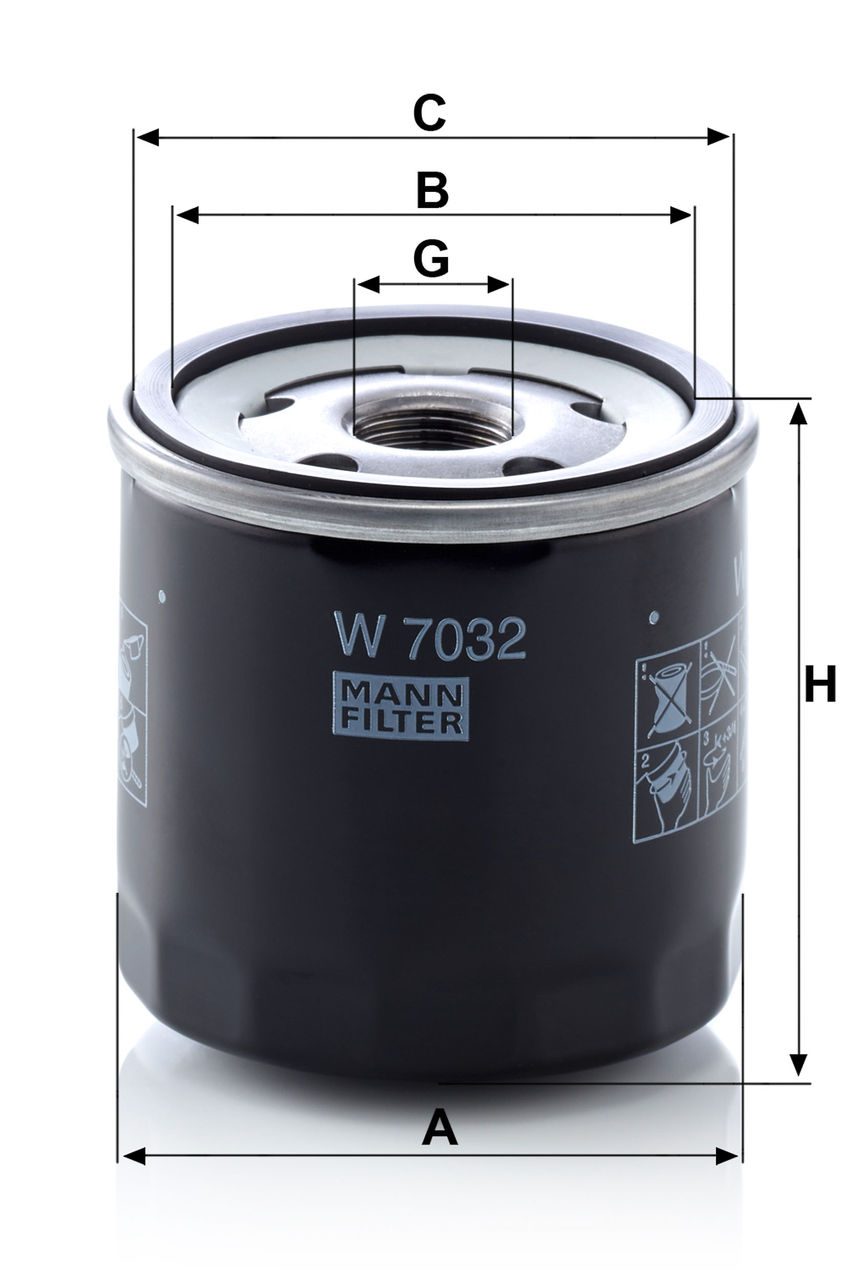 Product Image W7032_MANN-FILTER