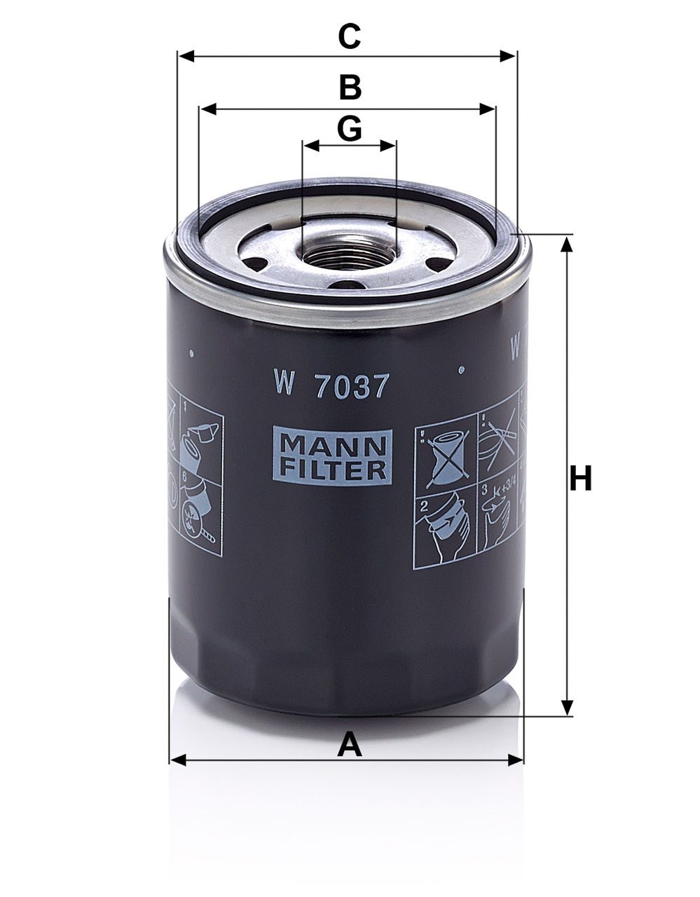 Product Image W7037_MANN-FILTER