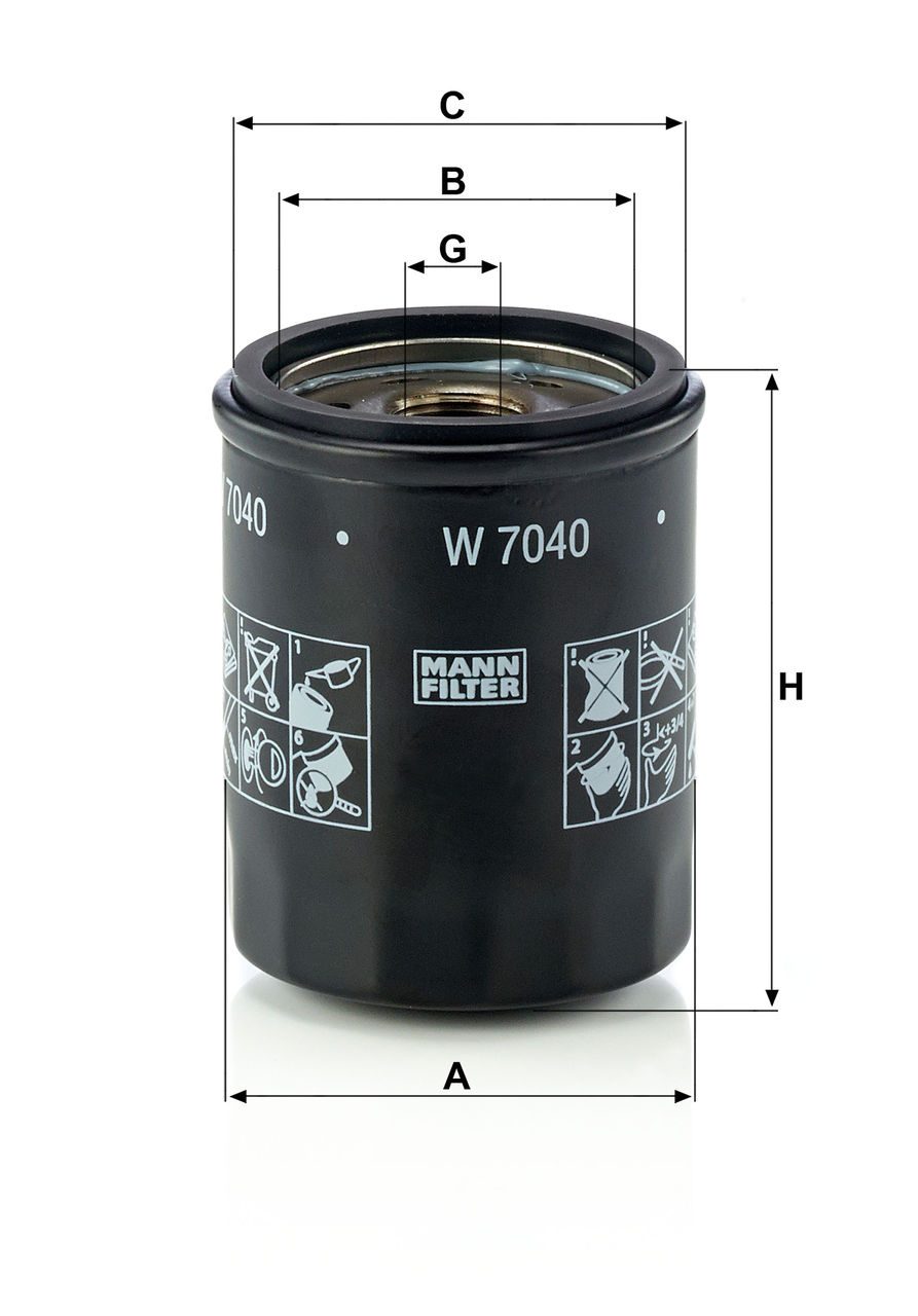 Product Image W7040_MANN-FILTER