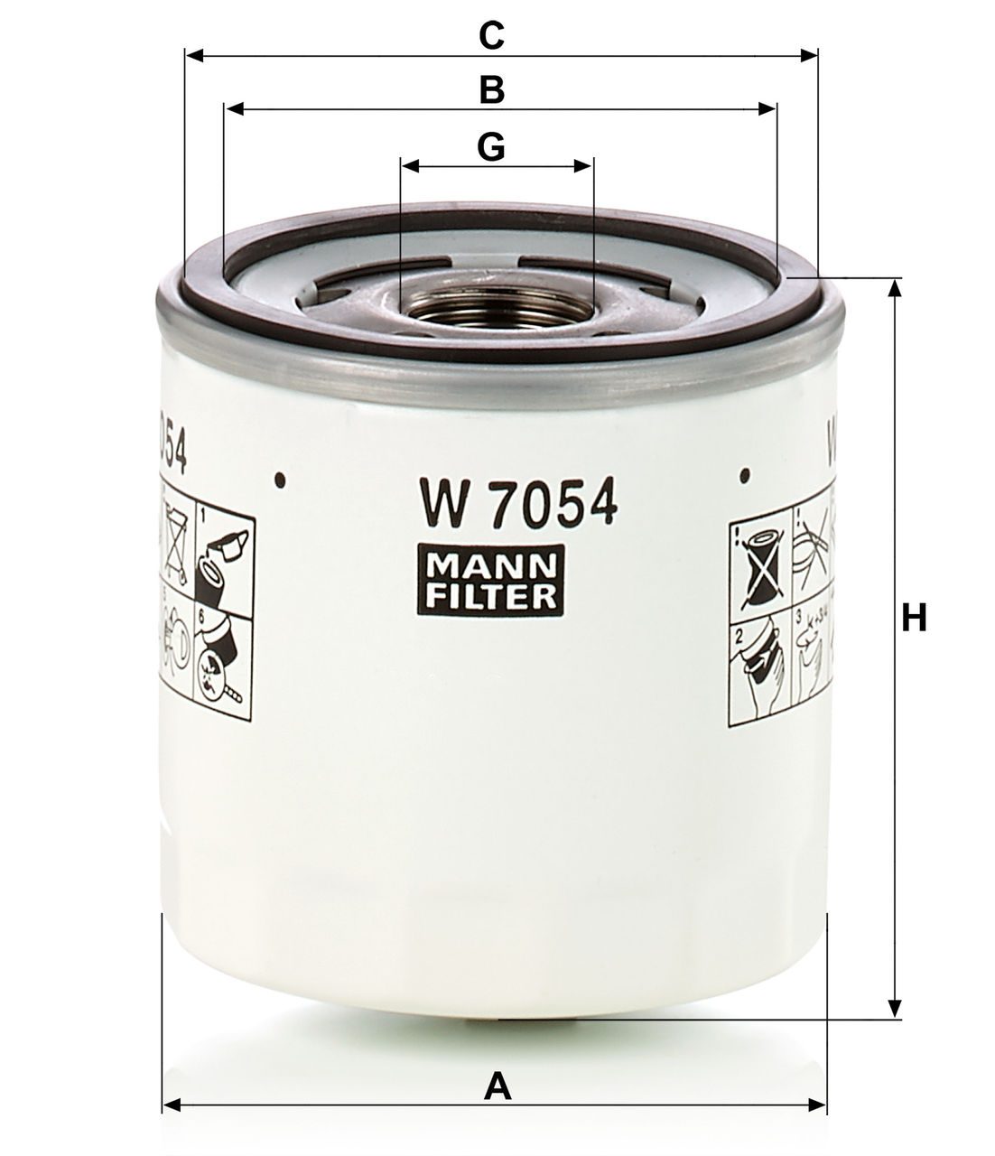 Product Image W7054_MANN-FILTER