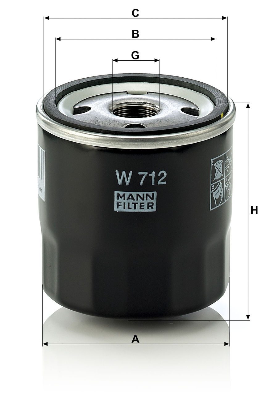 Product Image W712_MANN-FILTER