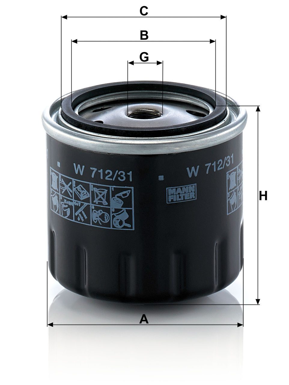 Product Image W712/31_MANN-FILTER