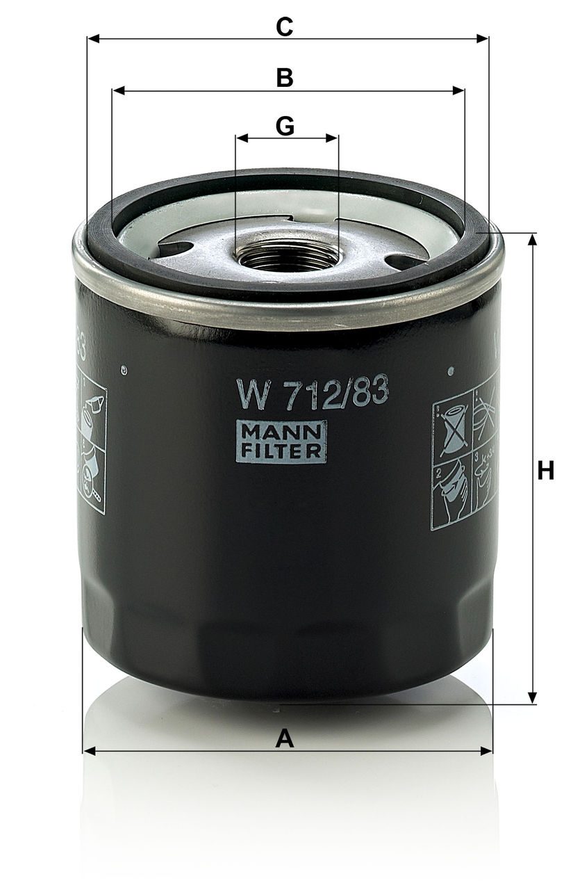 Product Image W712/83_MANN-FILTER