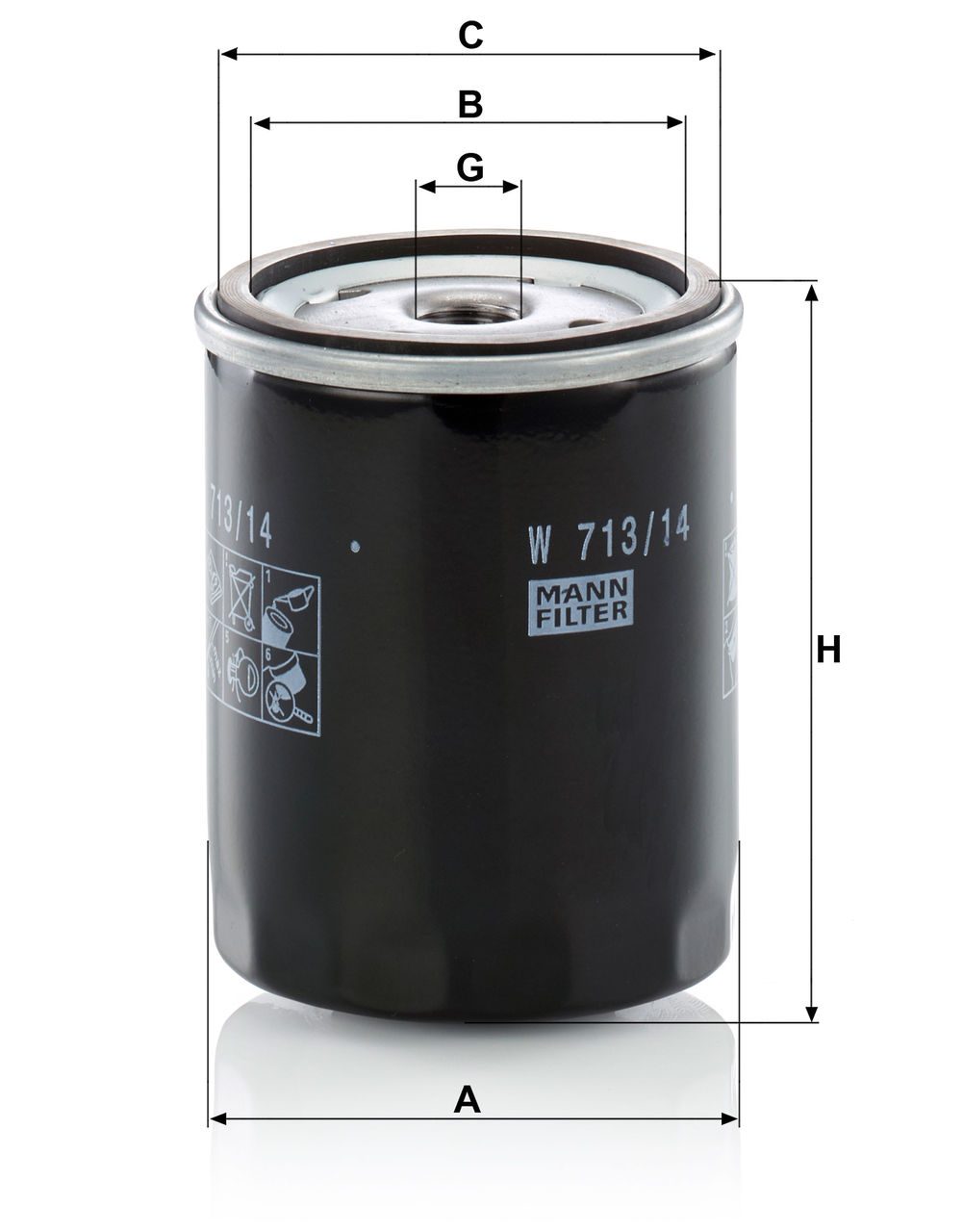 Product Image W713/14_MANN-FILTER