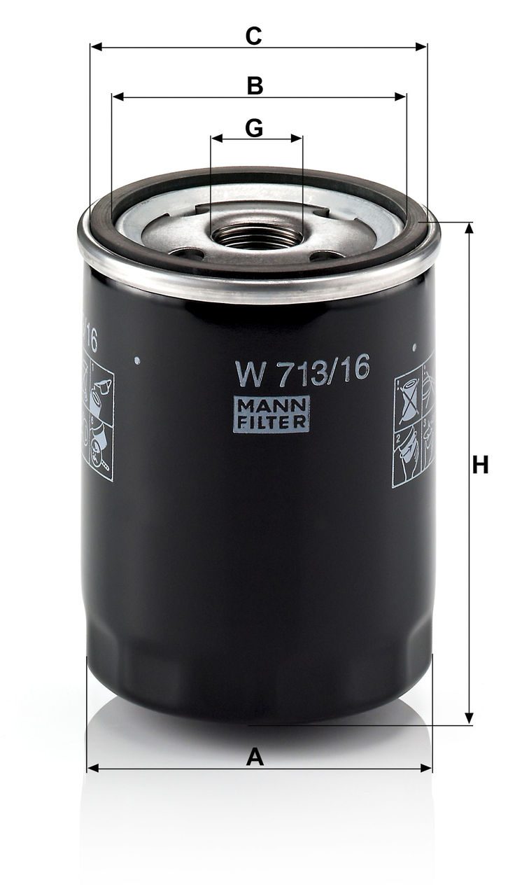 Product Image W713/16_MANN-FILTER
