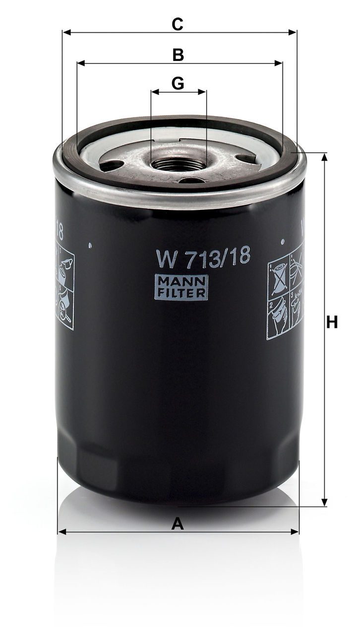 Product Image W713/18_MANN-FILTER