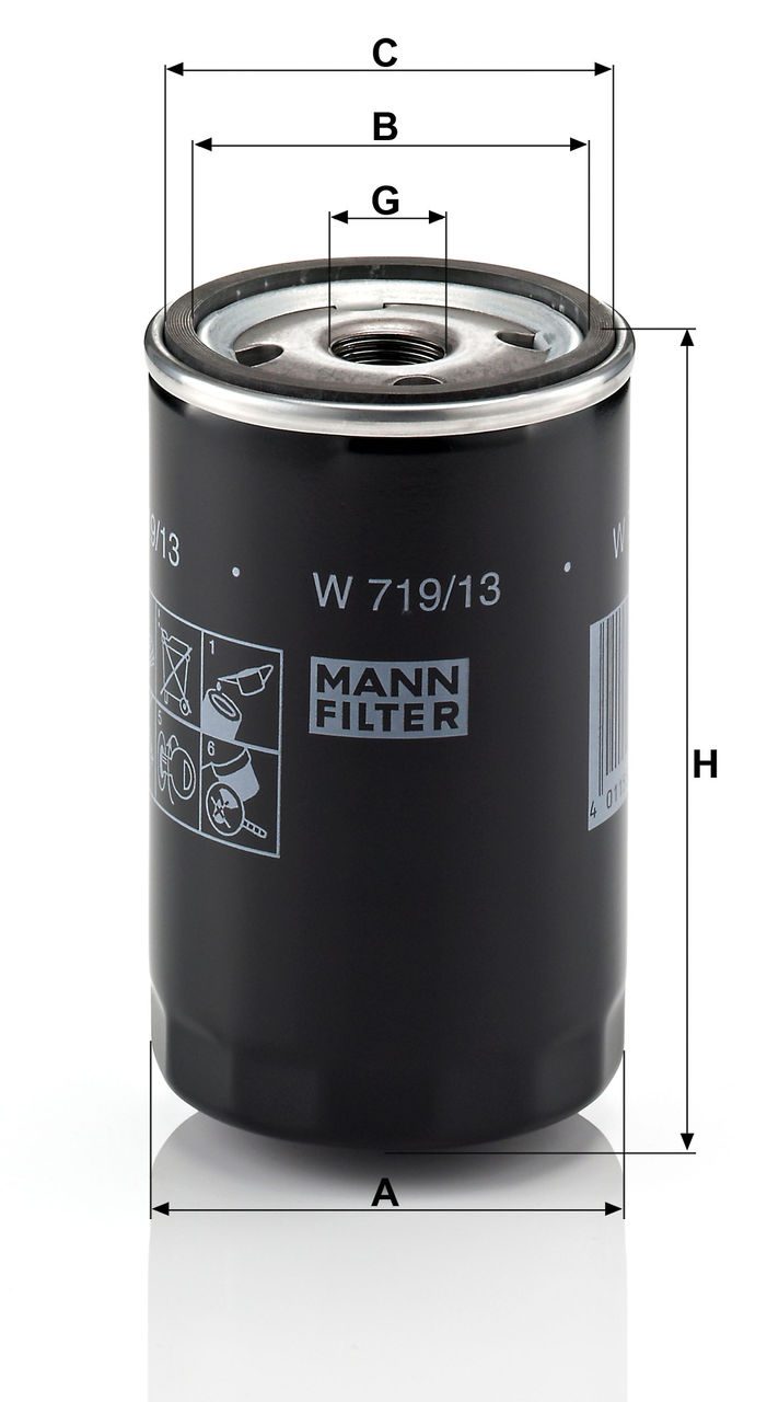 Product Image W719/13(10)_MANN-FILTER