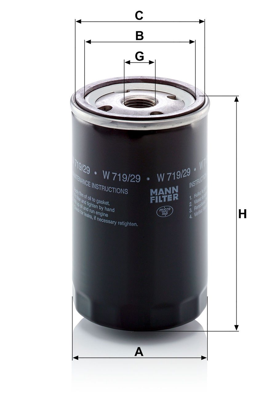 Product Image W719/29_MANN-FILTER