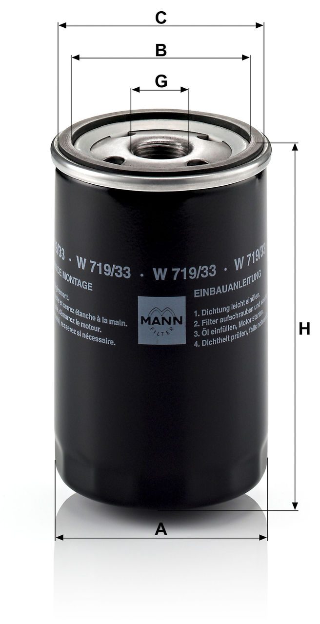 Product Image W719/33_MANN-FILTER