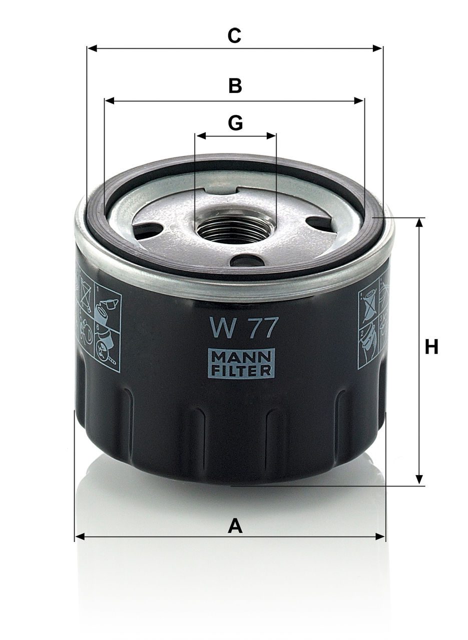 Product Image W77_MANN-FILTER
