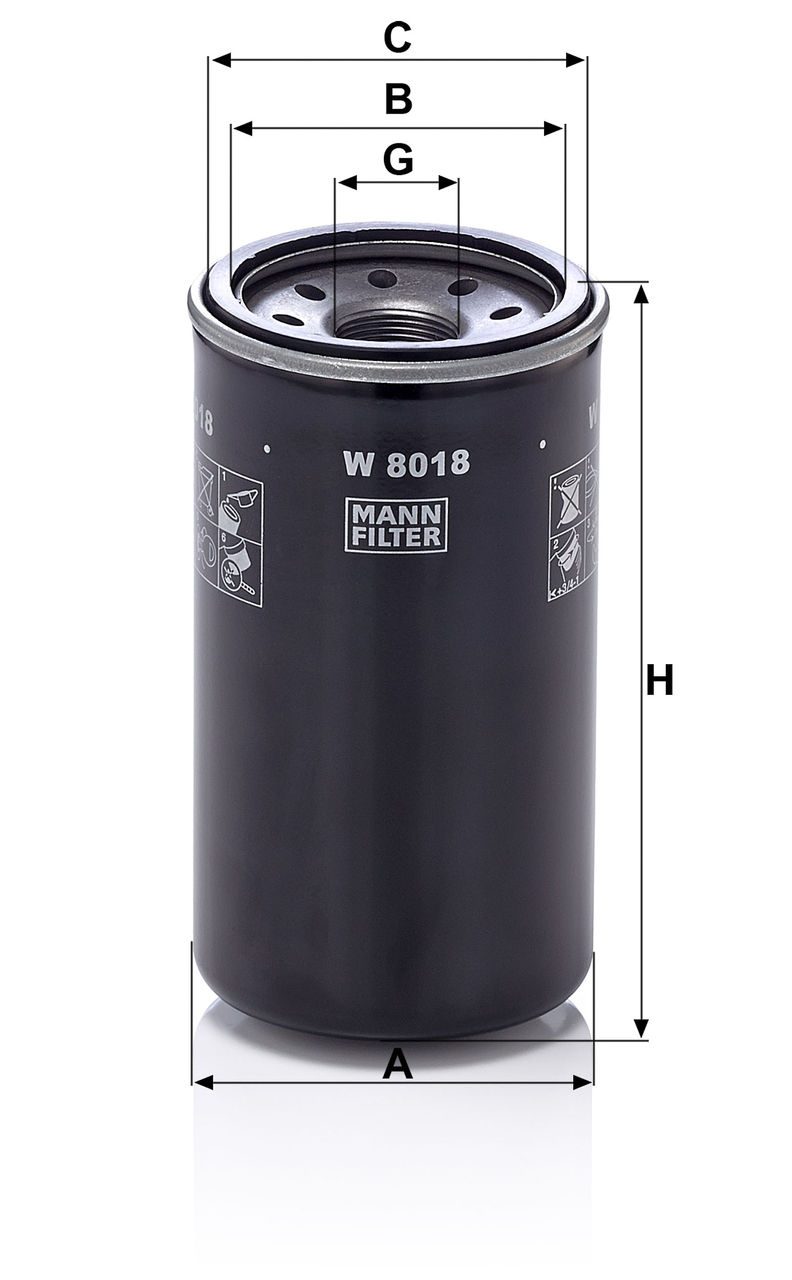 Product Image W8018_MANN-FILTER