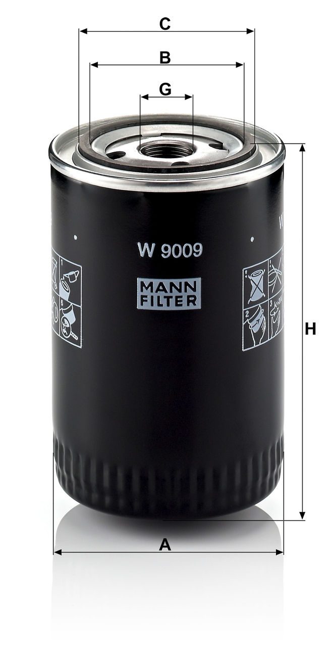 Product Image W9009_MANN-FILTER