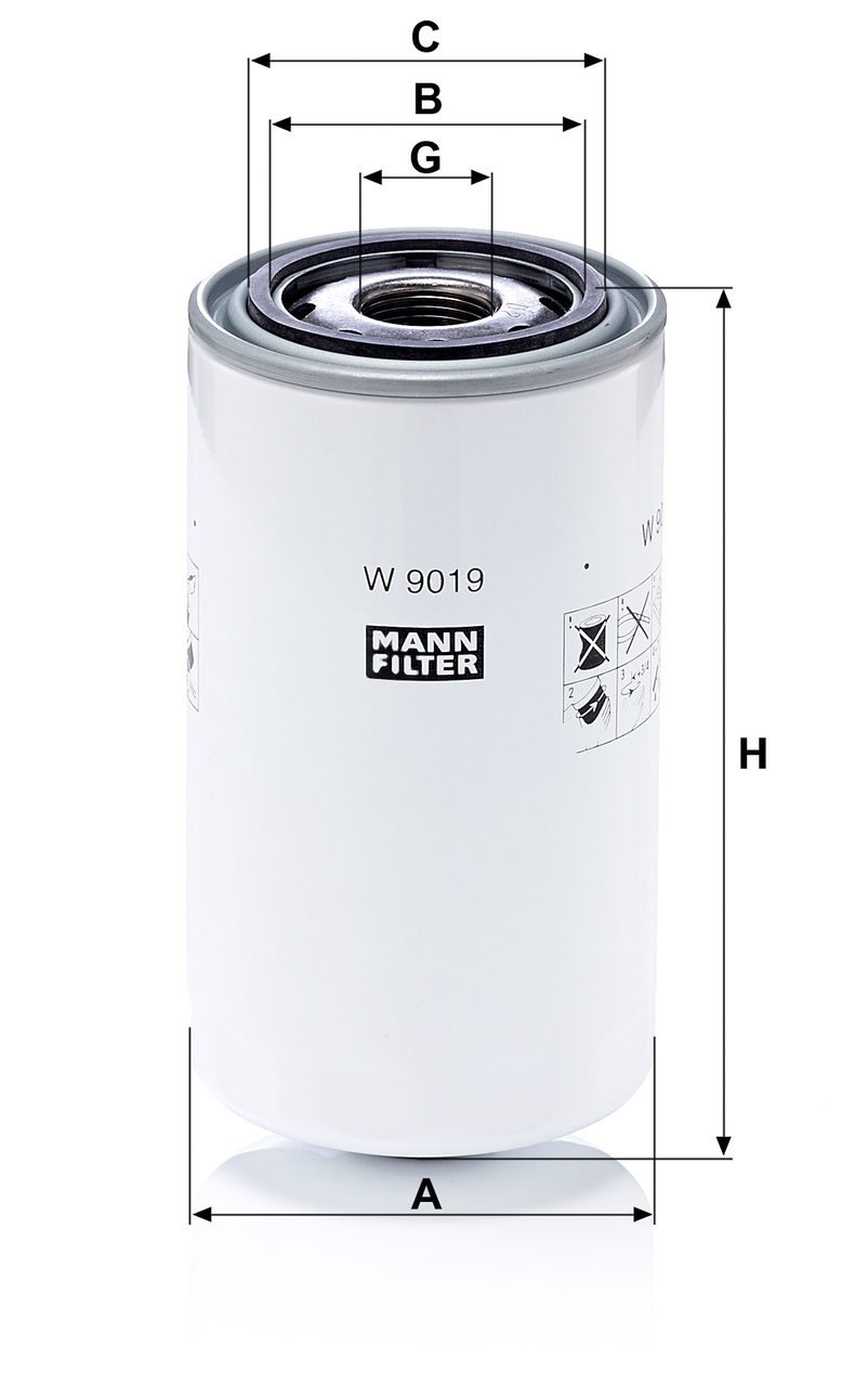 Product Image W9019_MANN-FILTER