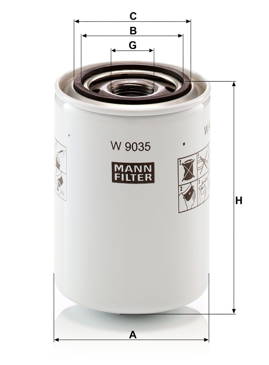 Product Image W9035_MANN-FILTER