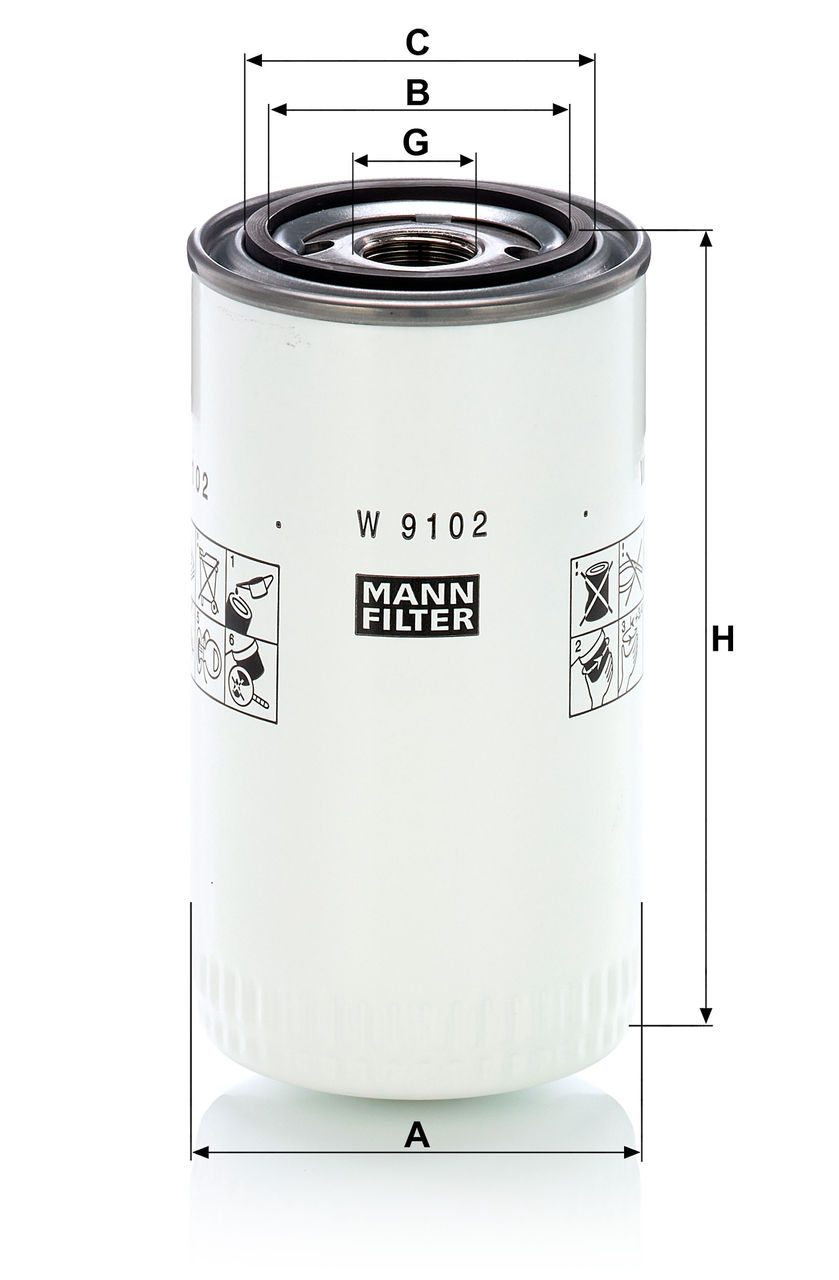 Product Image W9102_MANN-FILTER
