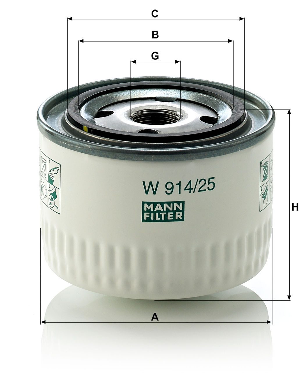 Product Image W914/25_MANN-FILTER