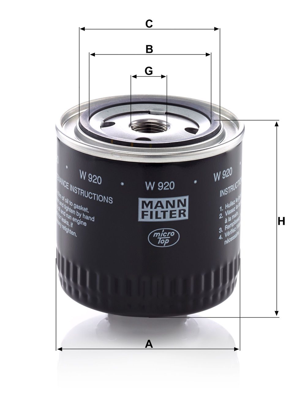 Product Image W920_MANN-FILTER