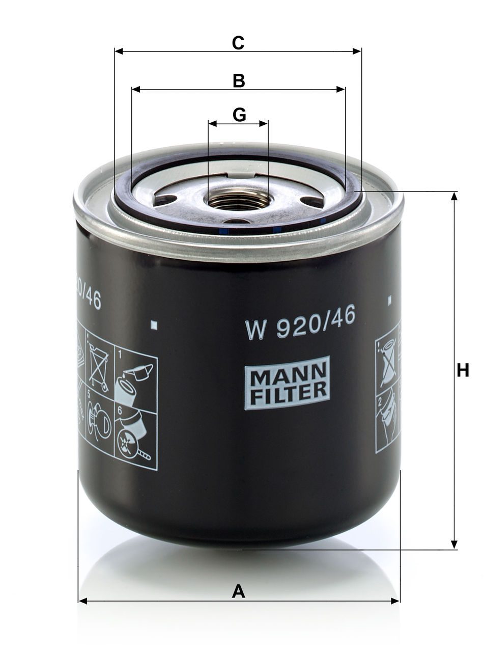 Product Image W920/46_MANN-FILTER