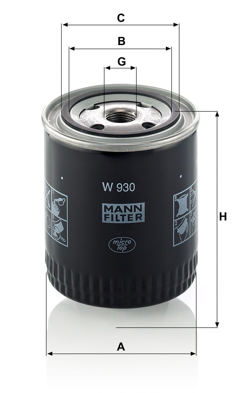 Product Image W930_MANN-FILTER